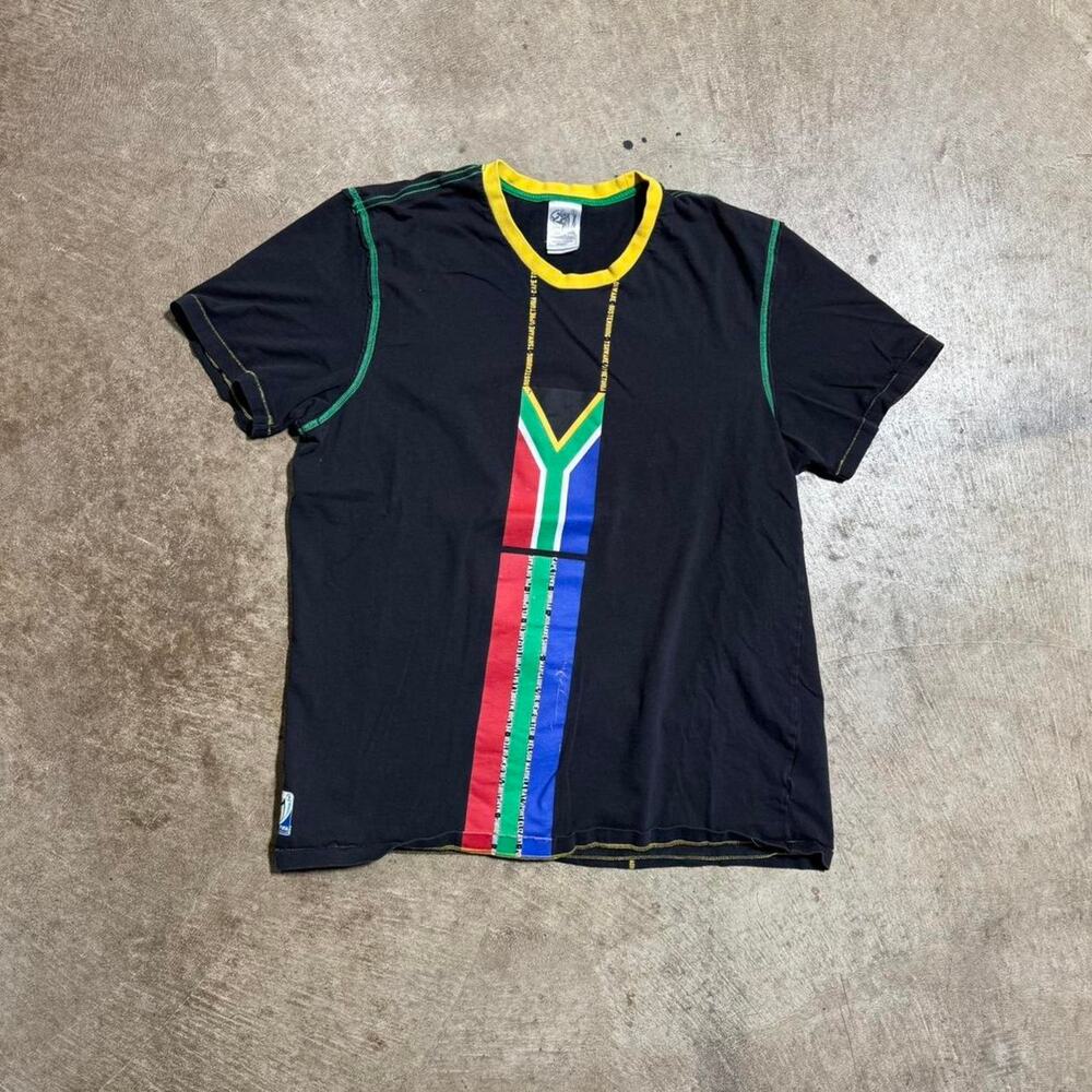 Black Adidas South Africa Soccer Graphic T-Shirt